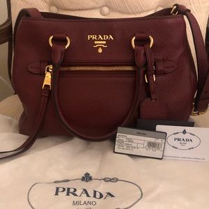 Authentic Prada Vitelli Daino Medium Tote